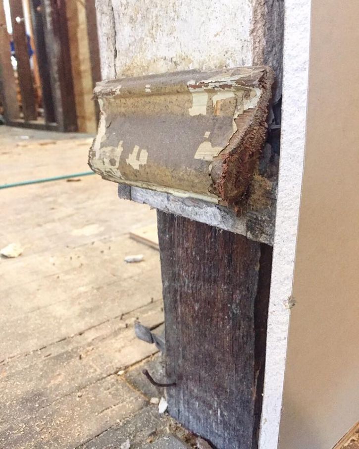 Mystery Monday: Did We Discover The Original Base Cap Moulding?